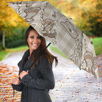 Hawaii Palaka Cowboy Umbrella Shell Maile Lei With Western Patterns - Polynesian Pride