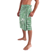 Green Hawaii Palaka Cowboy Turtle Lavalava Hawaiian Paniolo Puakenikeni Maile Lei - Polynesian Pride