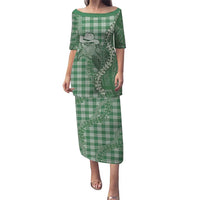 Green Hawaii Palaka Cowboy Turtle Puletasi Hawaiian Paniolo Puakenikeni Maile Lei - Polynesian Pride