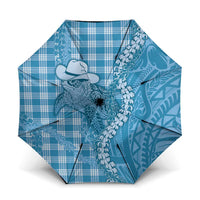 Blue Hawaii Palaka Cowboy Turtle Umbrella Hawaiian Paniolo Puakenikeni Maile Lei - Polynesian Pride