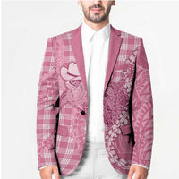 Pink Hawaii Palaka Cowboy Turtle Blazer Hawaiian Paniolo Puakenikeni Maile Lei - Polynesian Pride