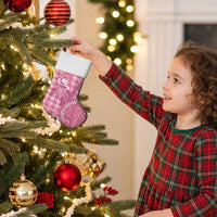 Pink Hawaii Palaka Cowboy Turtle Christmas Stocking Hawaiian Paniolo Puakenikeni Maile Lei - Polynesian Pride