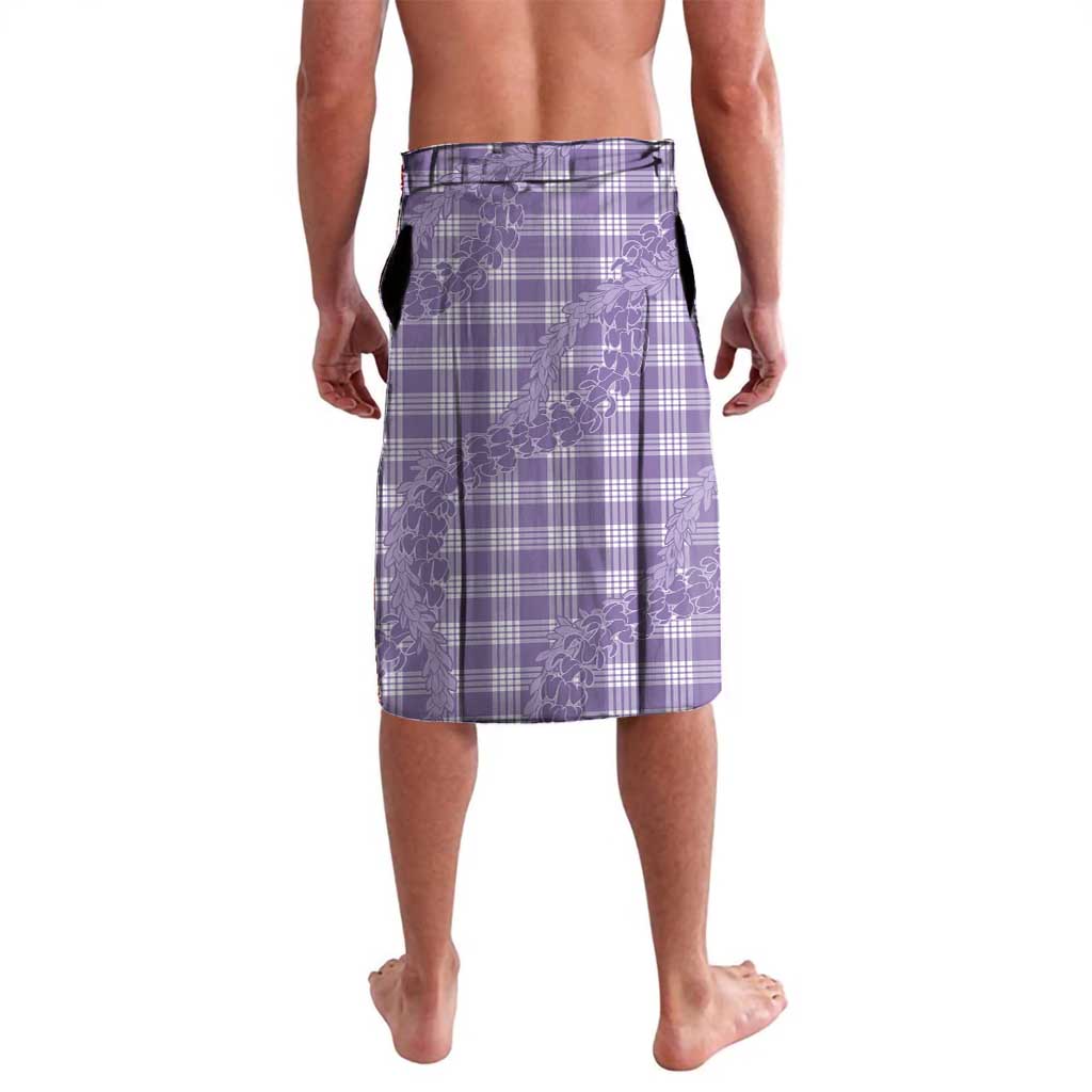 Purple Hawaii Palaka Cowboy Turtle Lavalava Hawaiian Paniolo Puakenikeni Maile Lei - Polynesian Pride