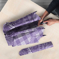 Purple Hawaii Palaka Cowboy Turtle Umbrella Hawaiian Paniolo Puakenikeni Maile Lei - Polynesian Pride