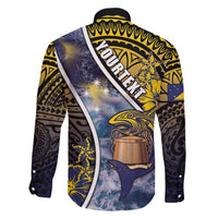 Personalised Tokelau Family Matching Puletasi and Hawaiian Shirt National Badge Waves Style