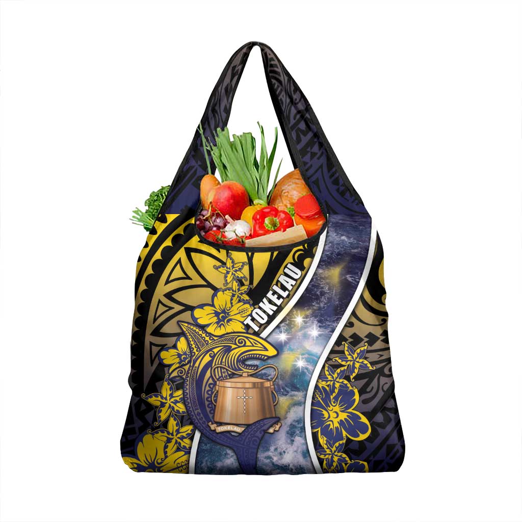 Tokelau Grocery Bag National Badge Waves Style