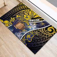 Tokelau Rubber Doormat National Badge Waves Style
