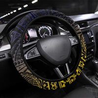 Tokelau Steering Wheel Cover National Badge Waves Style