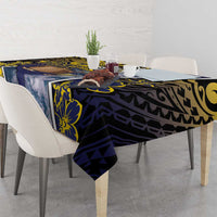 Tokelau Tablecloth National Badge Waves Style