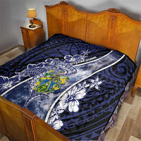 Pitcairn Islands Quilt Coat Of Arms Waves Style