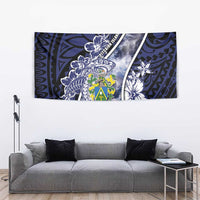 Pitcairn Islands Tapestry Coat Of Arms Waves Style