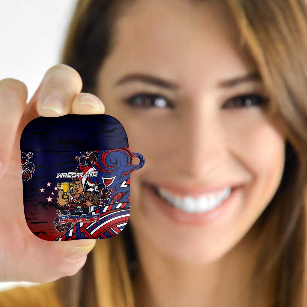 Samoa Wrestling AirPods Case Polynesian Warrior Funny Style - Polynesian Pride
