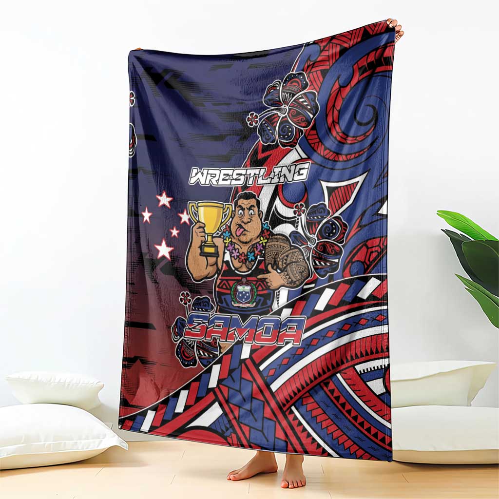 Samoa Wrestling Blanket Polynesian Warrior Funny Style DT05 - Polynesian Pride