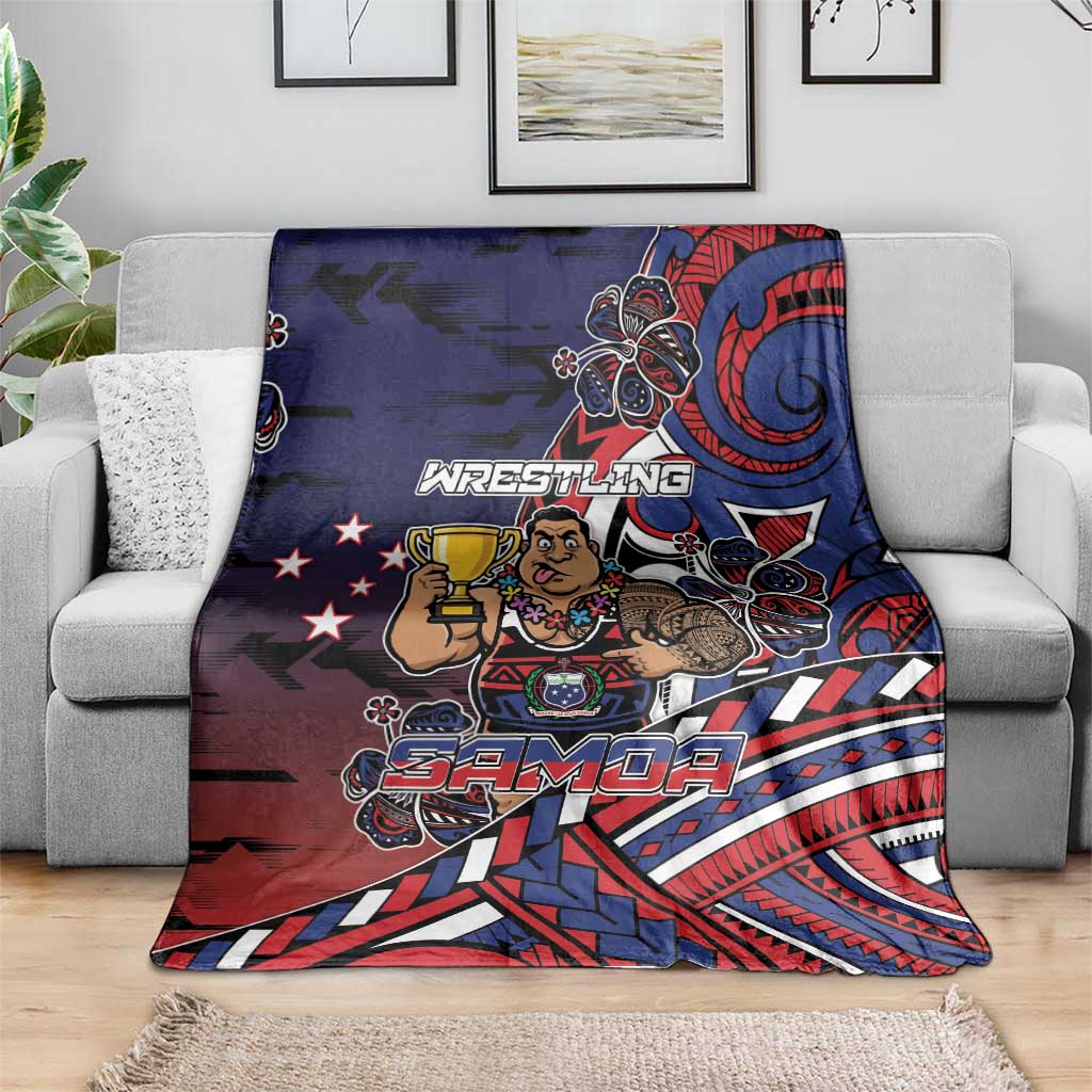 Samoa Wrestling Blanket Polynesian Warrior Funny Style DT05 - Polynesian Pride