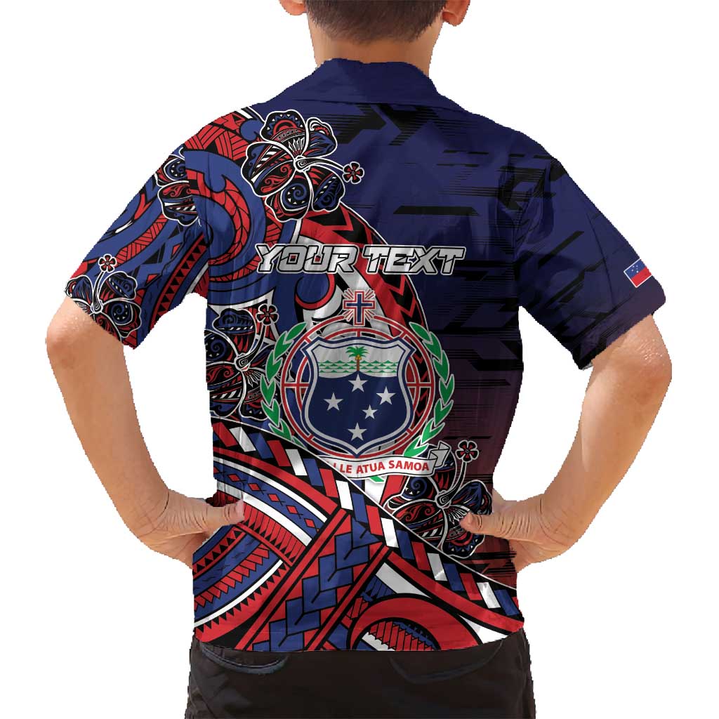 Personalised Samoa Wrestling Family Matching Tank Maxi Dress and Hawaiian Shirt Polynesian Warrior Funny Style DT05 - Polynesian Pride