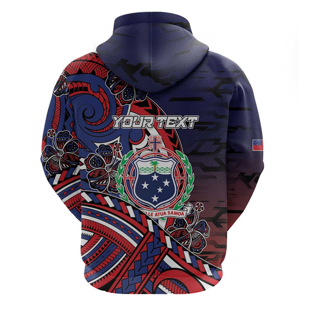 Personalised Samoa Wrestling Hoodie Polynesian Warrior Funny Style - Polynesian Pride