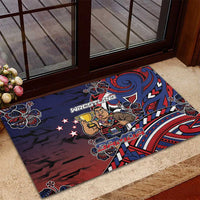 Samoa Wrestling Rubber Doormat Polynesian Warrior Funny Style DT05 - Polynesian Pride