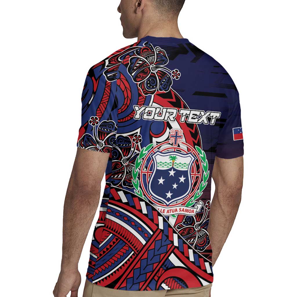 Personalised Samoa Wrestling Rugby Jersey Polynesian Warrior Funny Style - Polynesian Pride