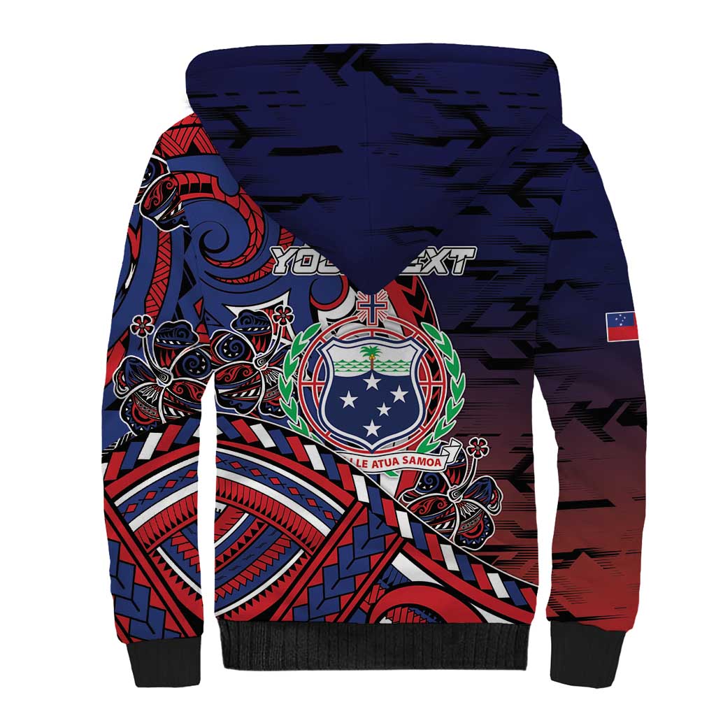Personalised Samoa Wrestling Sherpa Hoodie Polynesian Warrior Funny Style DT05 - Polynesian Pride