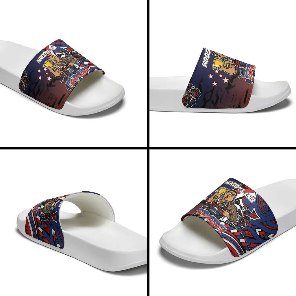 Samoa Wrestling Slide Sandals Polynesian Warrior Funny Style DT05 - Polynesian Pride