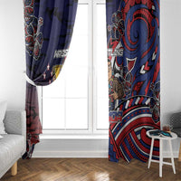 Samoa Wrestling Window Curtain Polynesian Warrior Funny Style DT05 - Polynesian Pride