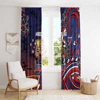 Samoa Wrestling Window Curtain Polynesian Warrior Funny Style DT05 - Polynesian Pride