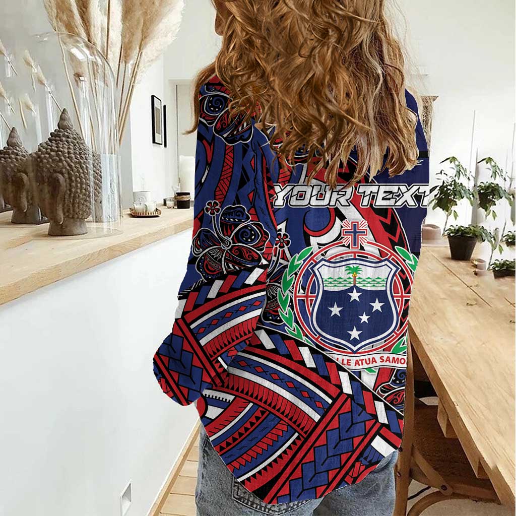 Personalised Samoa Wrestling Women Casual Shirt Polynesian Warrior Funny Style DT05 - Polynesian Pride