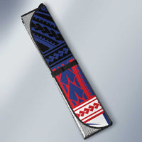 Samoa Boxing Auto Sun Shade Samoan Boxer Funny Style DT05 - Polynesian Pride