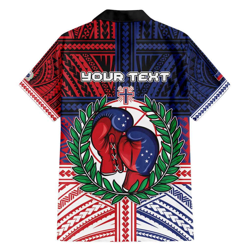 Personalised Samoa Boxing Family Matching Off Shoulder Short Dress and Hawaiian Shirt Samoan Boxer Funny Style - Polynesian Pride