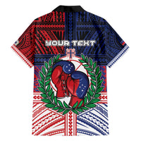 Personalised Samoa Boxing Family Matching Off Shoulder Short Dress and Hawaiian Shirt Samoan Boxer Funny Style - Polynesian Pride