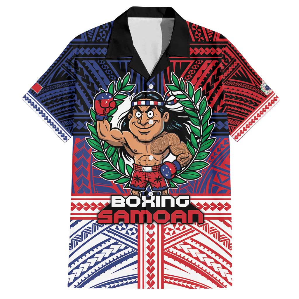Personalised Samoa Boxing Family Matching Puletasi and Hawaiian Shirt Samoan Boxer Funny Style - Polynesian Pride