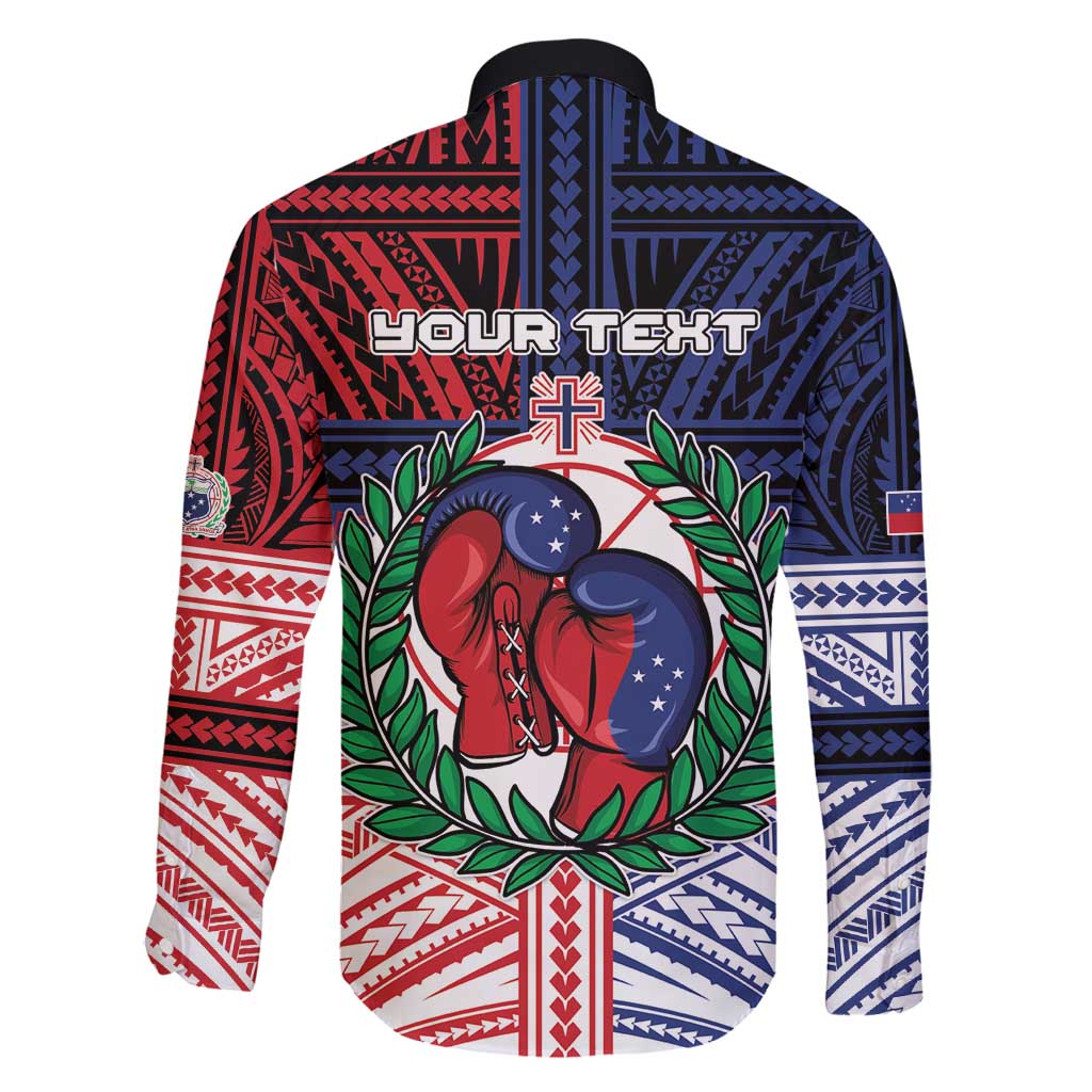 Personalised Samoa Boxing Family Matching Puletasi and Hawaiian Shirt Samoan Boxer Funny Style - Polynesian Pride