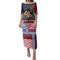 Personalised Samoa Boxing Family Matching Puletasi and Hawaiian Shirt Samoan Boxer Funny Style - Polynesian Pride