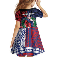 Personalised Samoa Boxing Family Matching Short Sleeve Bodycon Dress and Hawaiian Shirt Samoan Boxer Funny Style - Polynesian Pride