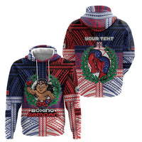 Personalised Samoa Boxing Hoodie Samoan Boxer Funny Style - Polynesian Pride