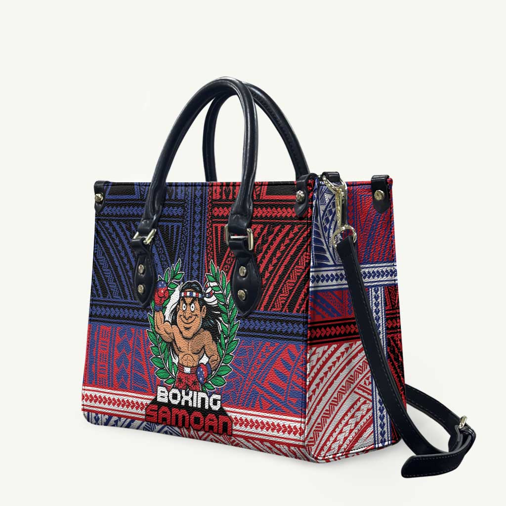 Samoa Boxing Leather Bag Samoan Boxer Funny Style DT05 Red - Polynesian Pride