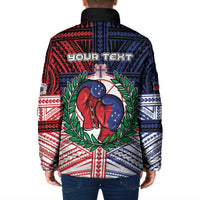 Personalised Samoa Boxing Padded Jacket Samoan Boxer Funny Style - Polynesian Pride
