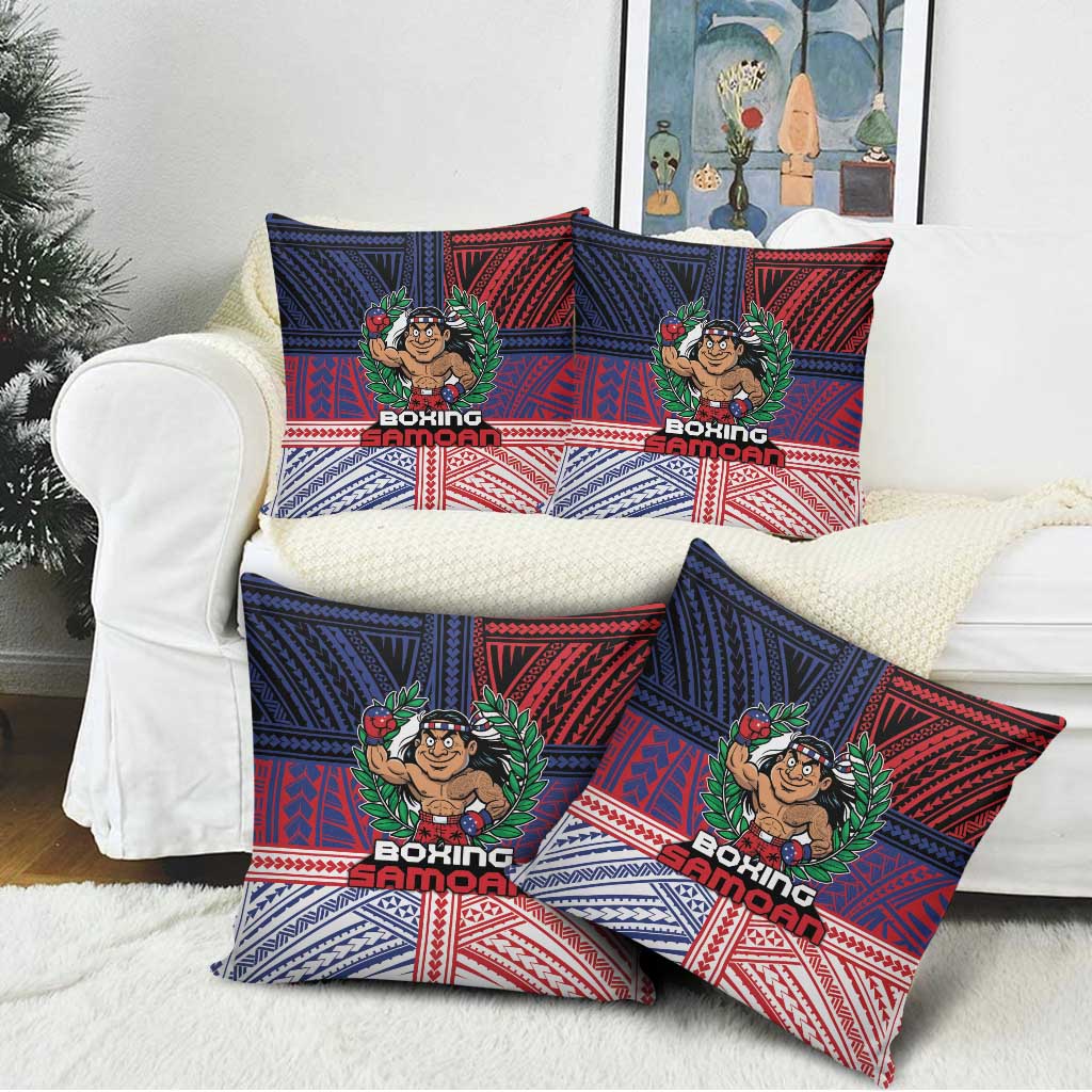 Samoa Boxing Pillow Cover Samoan Boxer Funny Style - Polynesian Pride