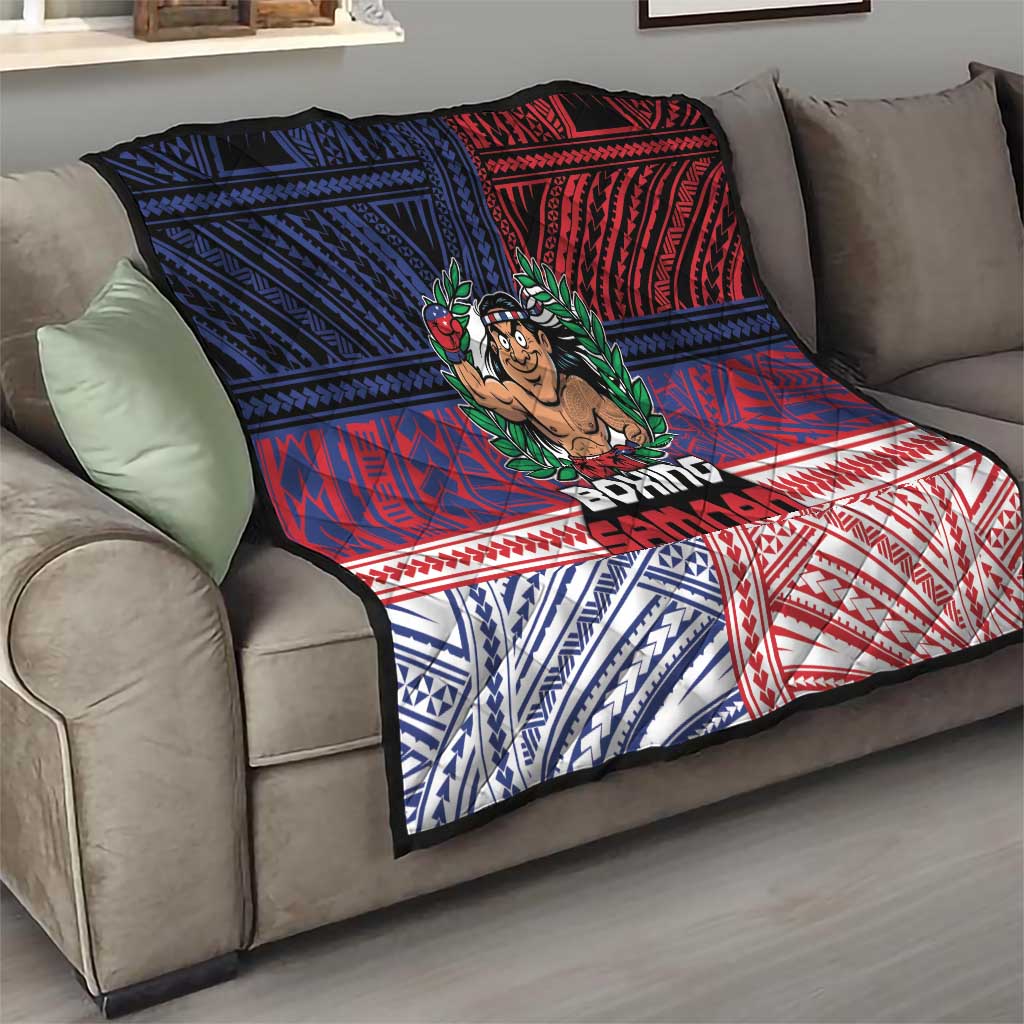 Samoa Boxing Quilt Samoan Boxer Funny Style DT05 - Polynesian Pride