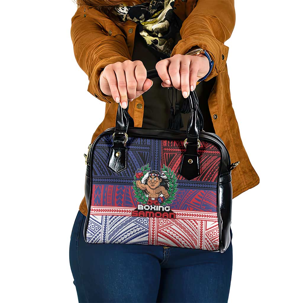 Samoa Boxing Shoulder Handbag Samoan Boxer Funny Style - Polynesian Pride