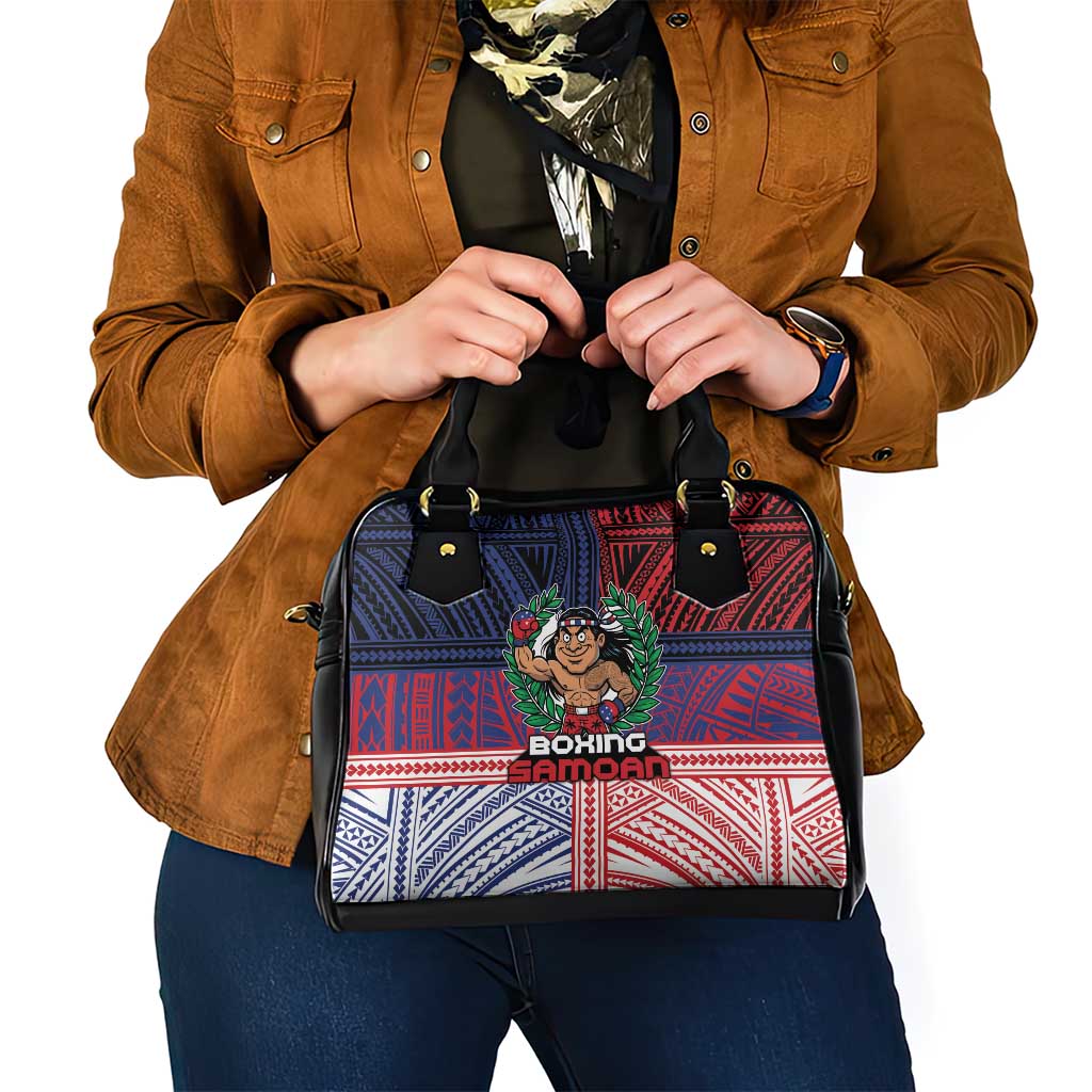 Samoa Boxing Shoulder Handbag Samoan Boxer Funny Style - Polynesian Pride