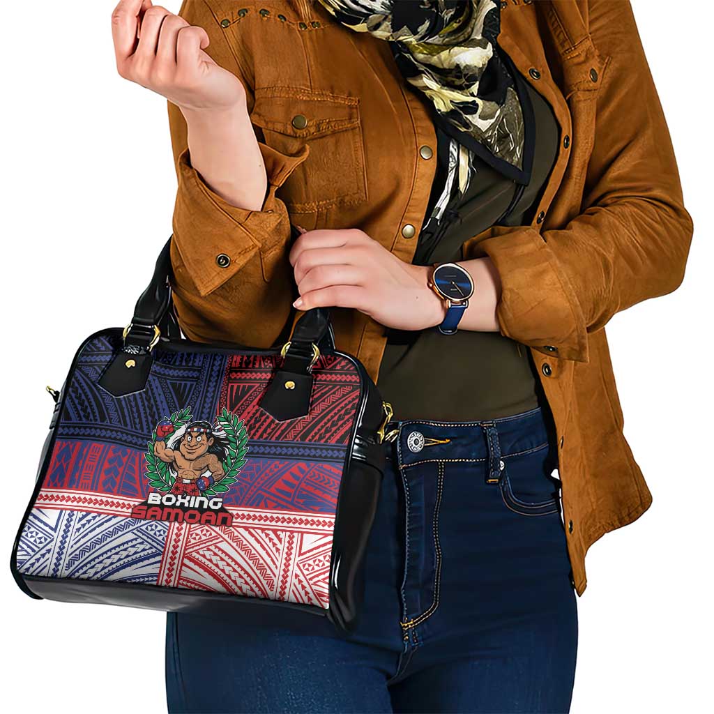 Samoa Boxing Shoulder Handbag Samoan Boxer Funny Style - Polynesian Pride