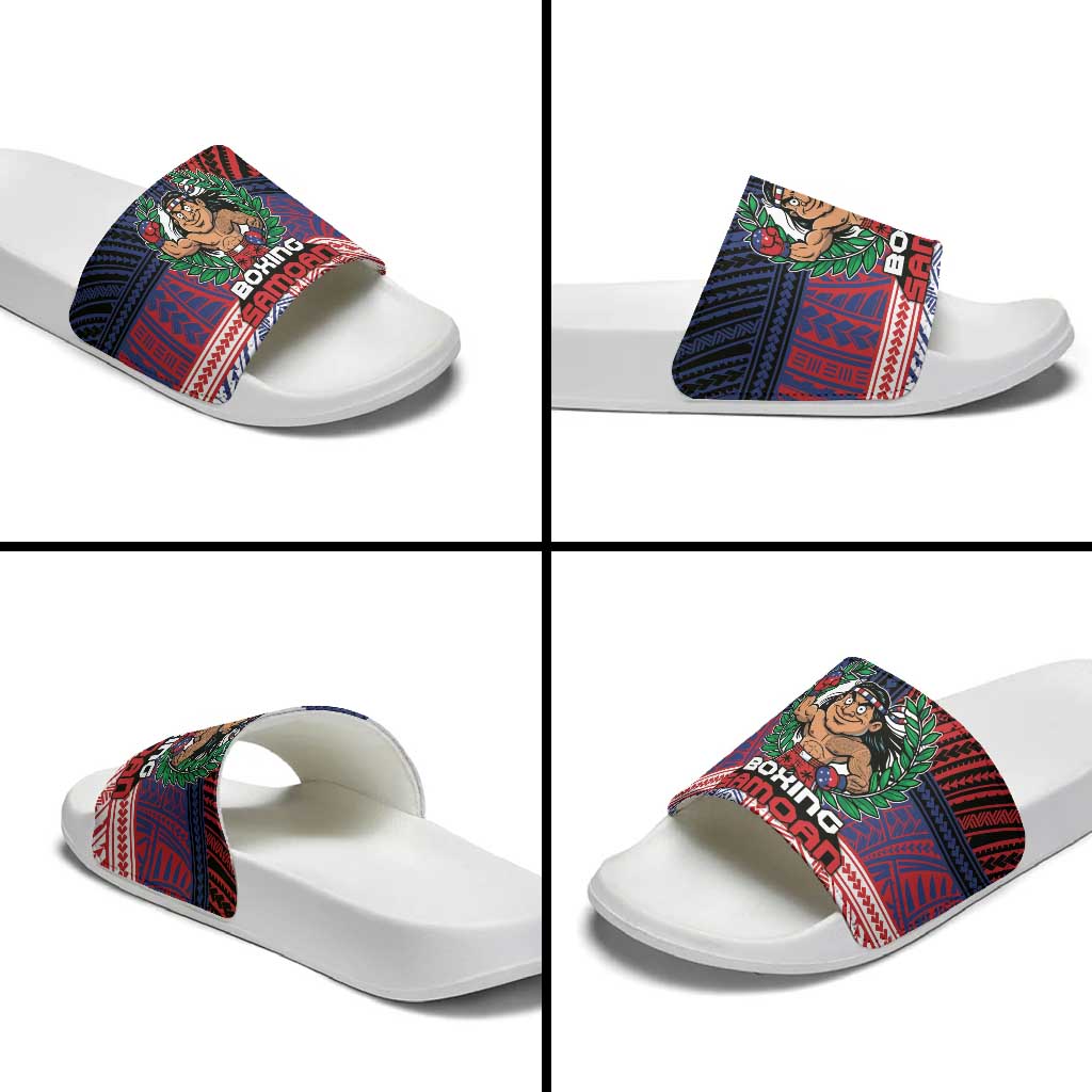 Samoa Boxing Slide Sandals Samoan Boxer Funny Style DT05 - Polynesian Pride