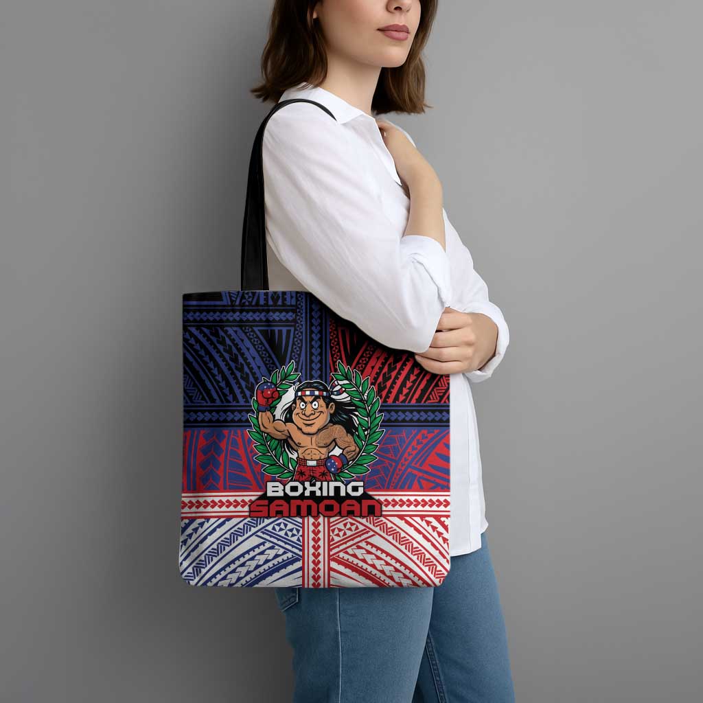 Samoa Boxing Tote Bag Samoan Boxer Funny Style DT05 - Polynesian Pride