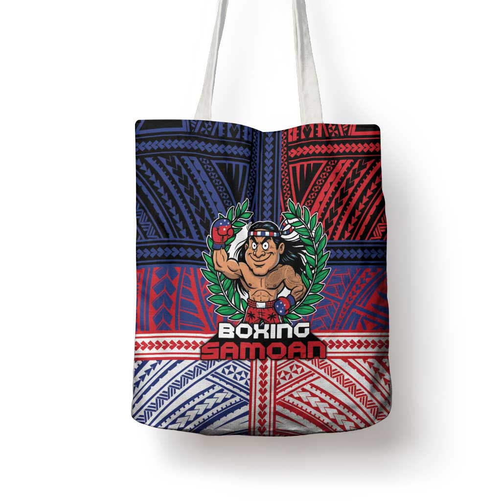 Samoa Boxing Tote Bag Samoan Boxer Funny Style DT05 - Polynesian Pride