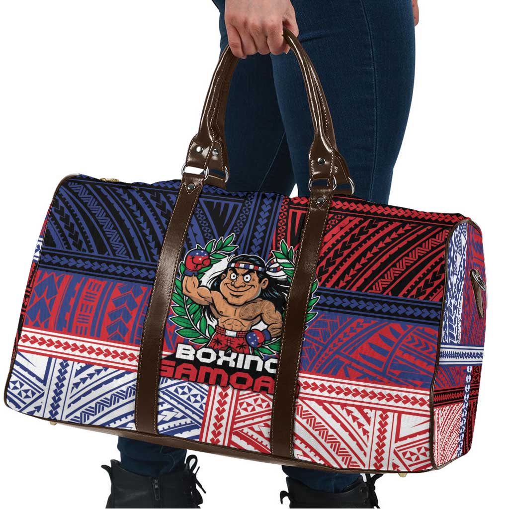 Samoa Boxing Travel Bag Samoan Boxer Funny Style DT05 - Polynesian Pride