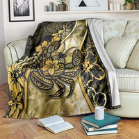 Niue Blanket Niuean Crab Waves Style