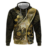 Personalised Niue Hoodie Niuean Crab Waves Style