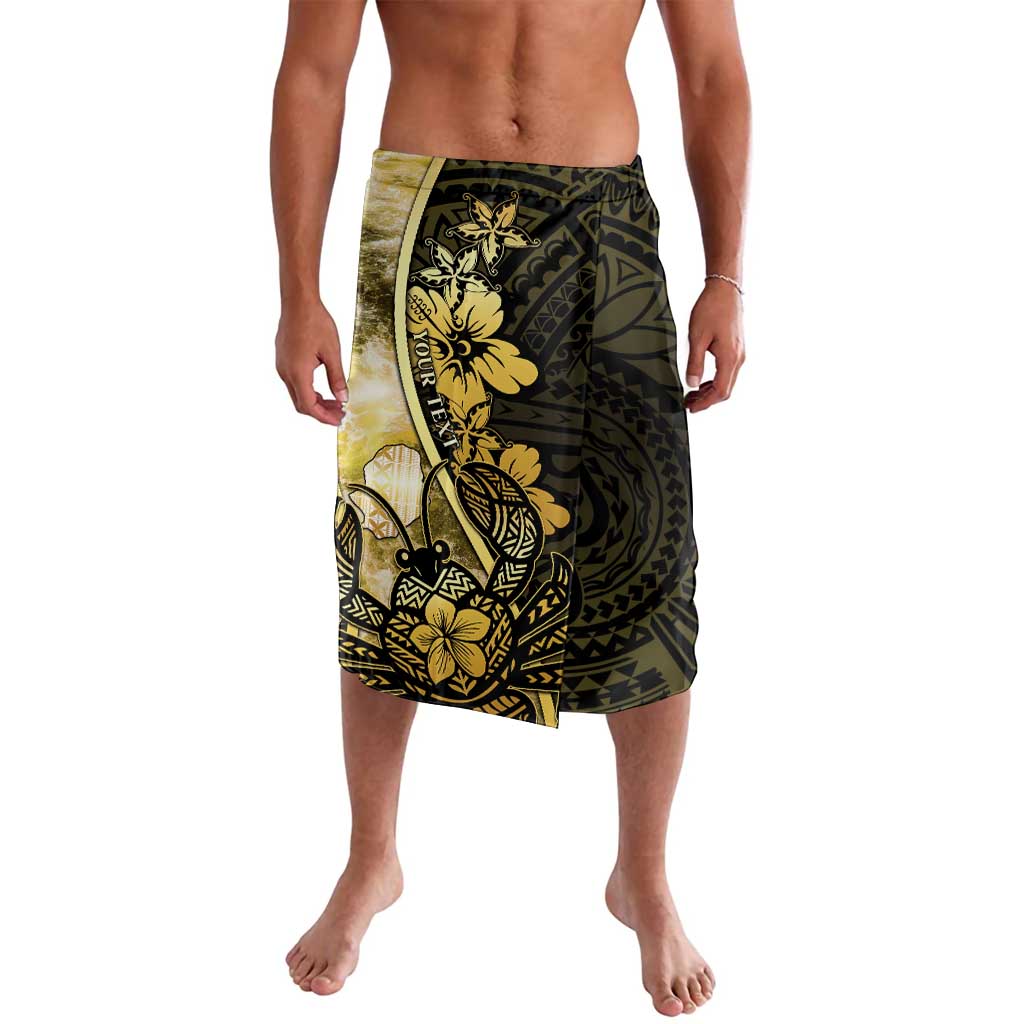 Personalised Niue Lavalava Niuean Crab Waves Style