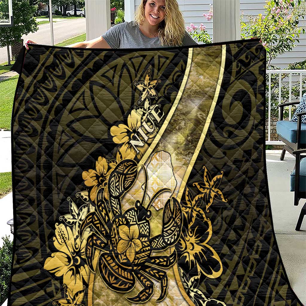 Niue Quilt Niuean Crab Waves Style